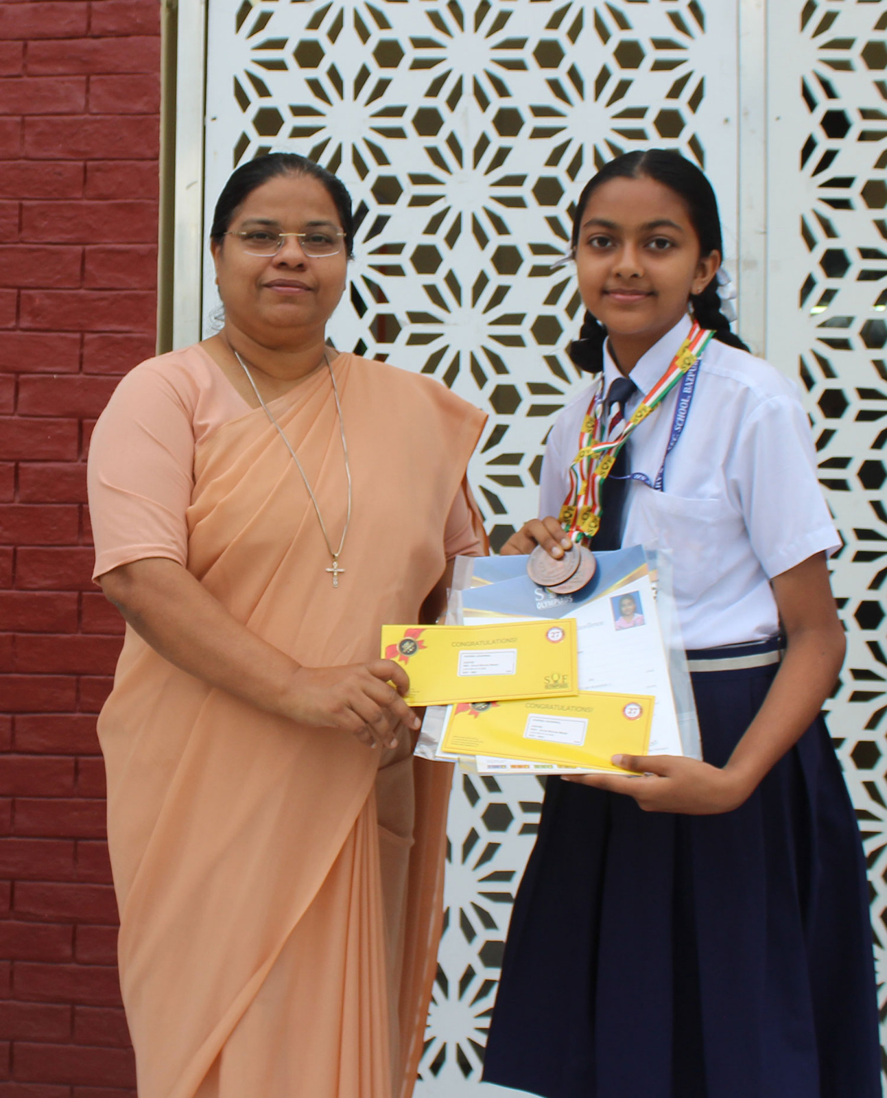 Garima Agarwarl is awarded by Bronze Medal