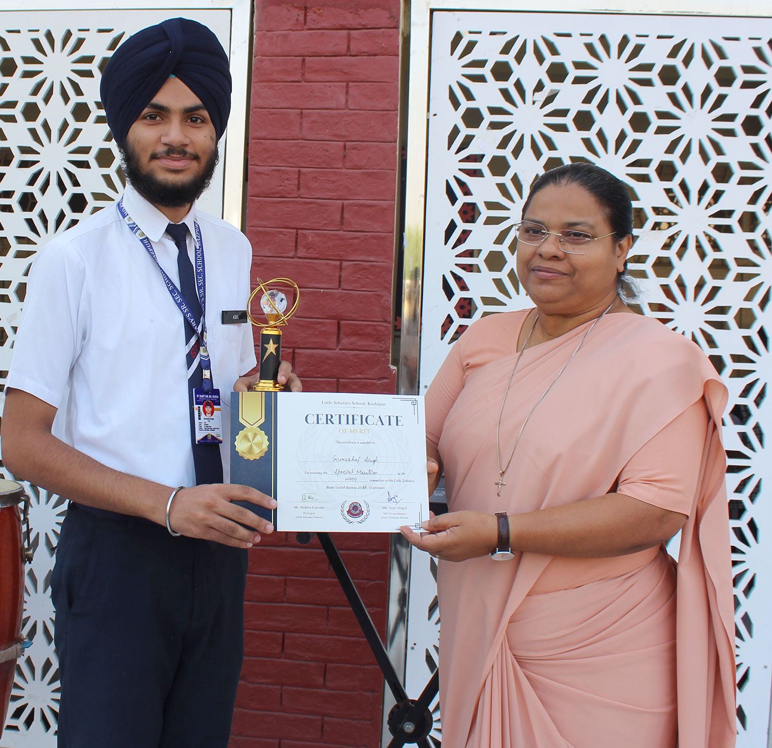 Winners of Model United Nations (MUN)  competition 